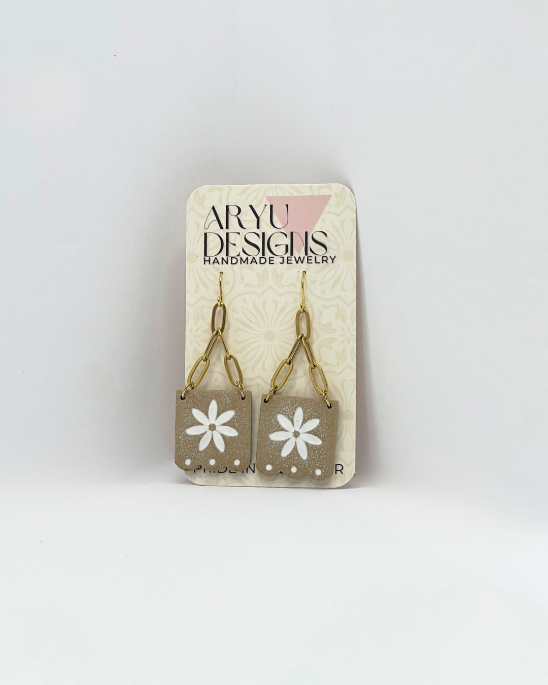 Papel Picado Gold Chain Dangles