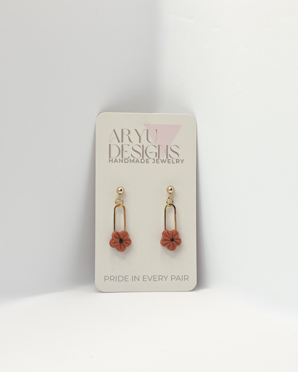Bloom Clip Dangles - Nectarine