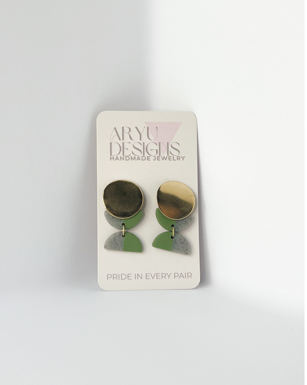 Gold Color Block Dangles - Sprout