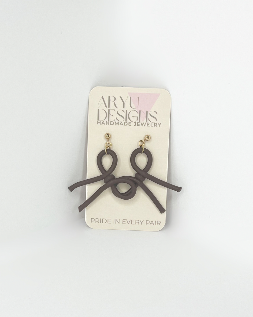 Bow’d Up Dangles - Espresso