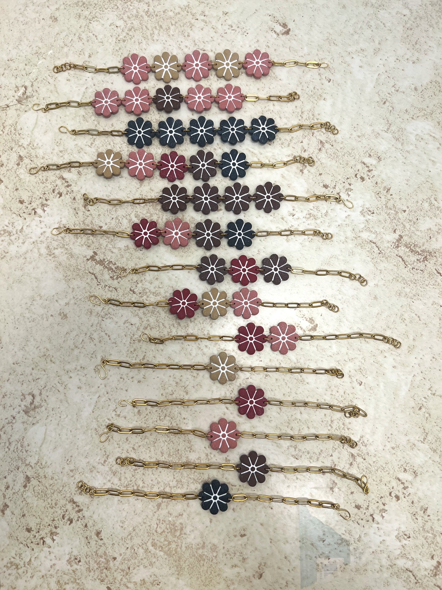 Custom Flower Bracelets