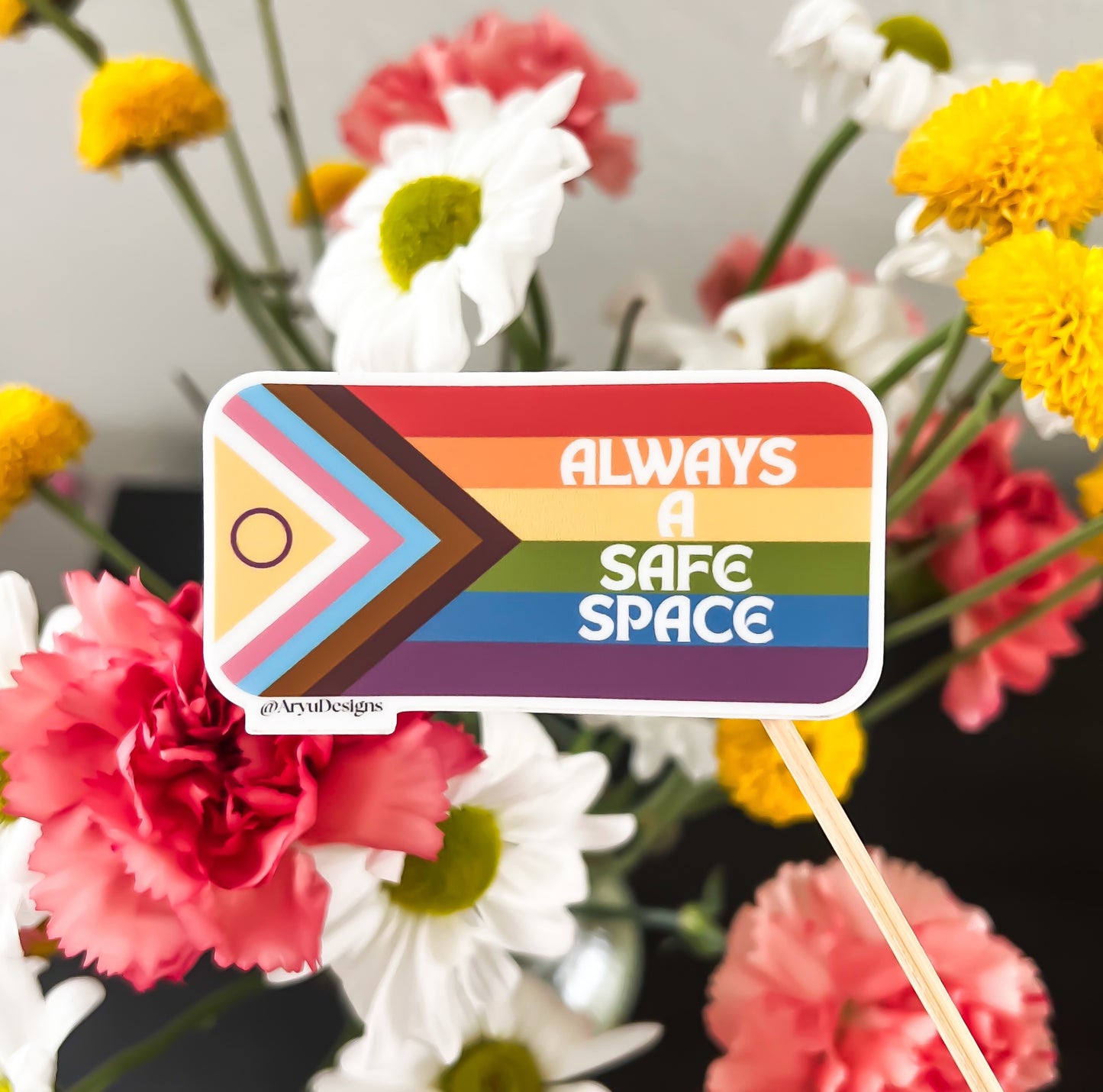 GIVE BACK: Always A Safe Space Sticker