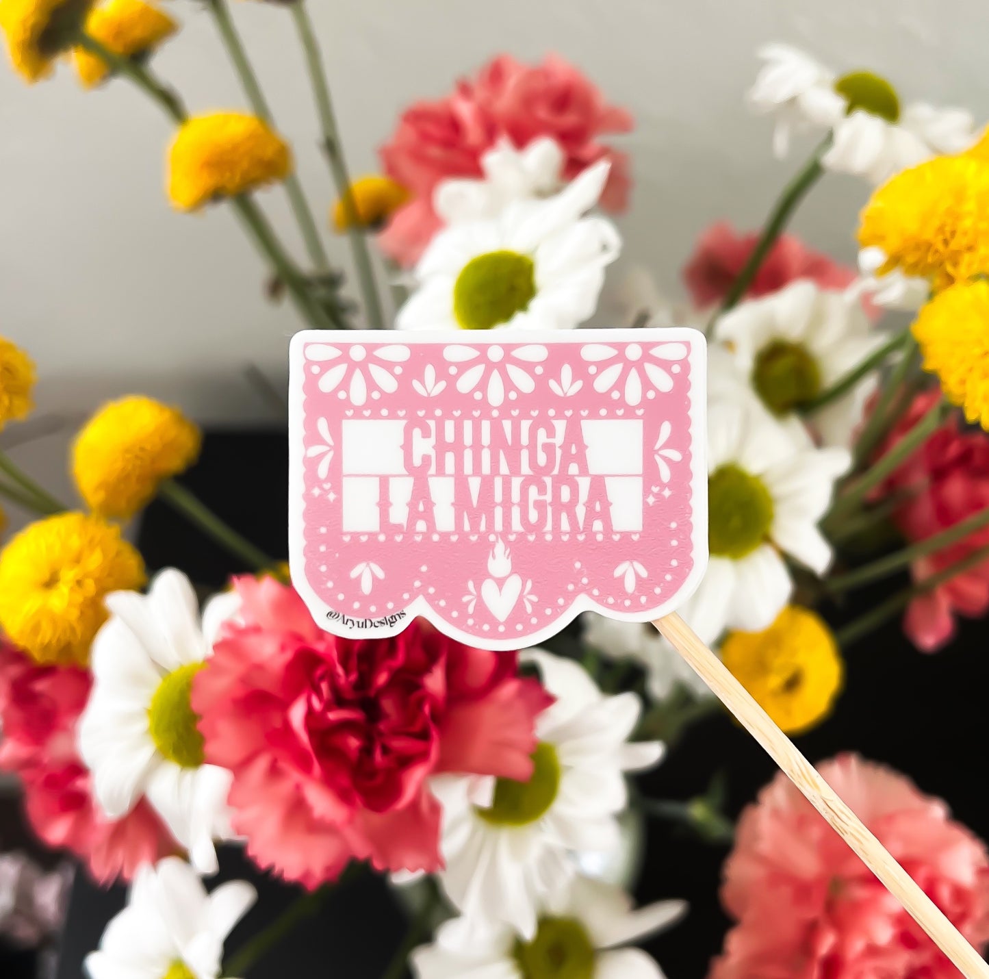GIVE BACK: Papel Chinga la Migra Sticker