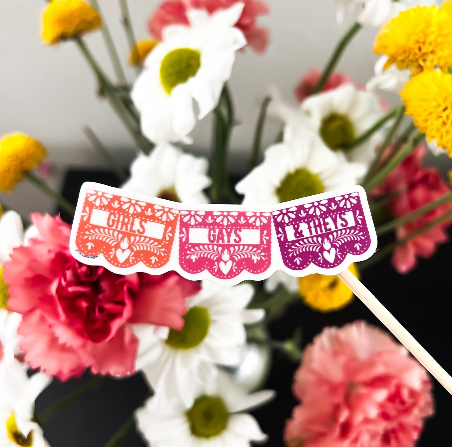 GIVE BACK: Papel Girls, Gays, and Theys Sticker
