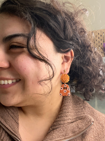 Marigold + Ghost Dangles