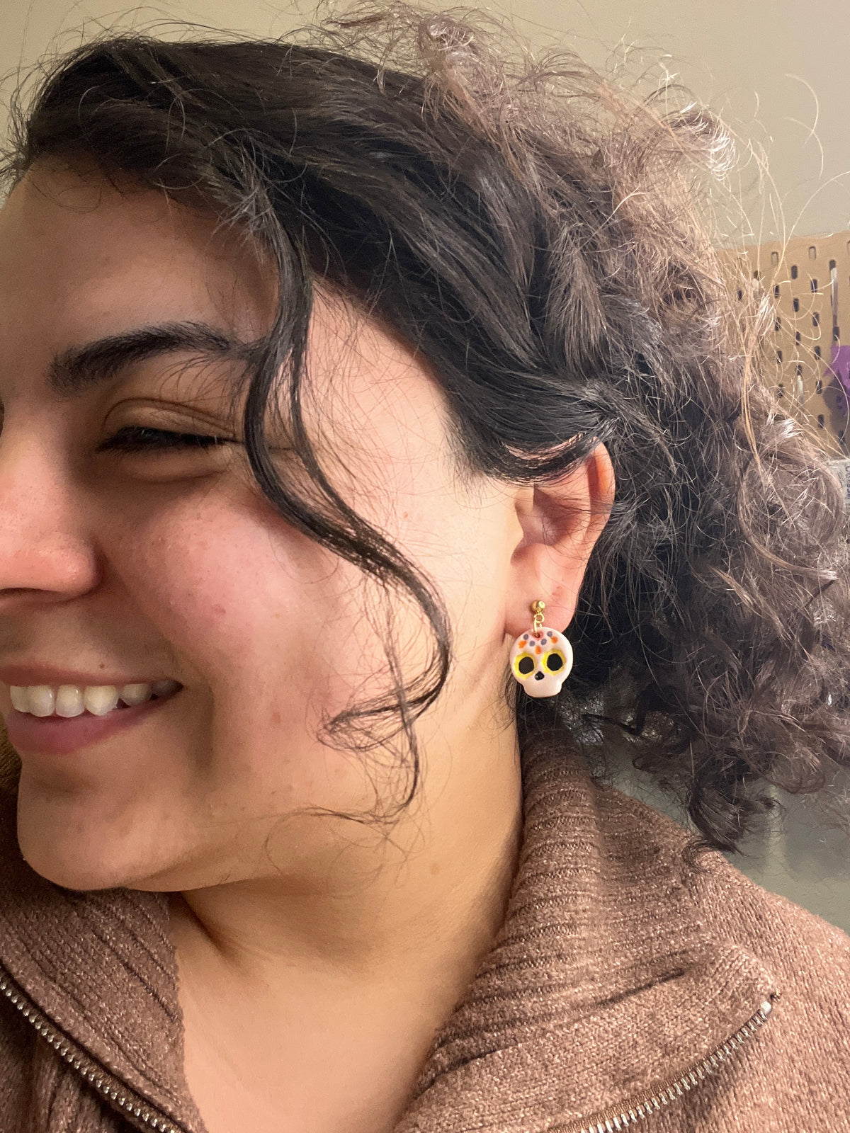 Mini Sugar Skull Dangles
