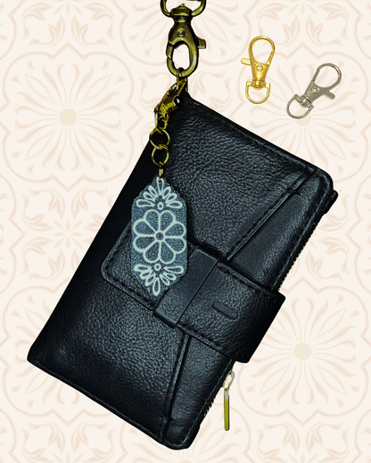 Flower Tile Bag Charm