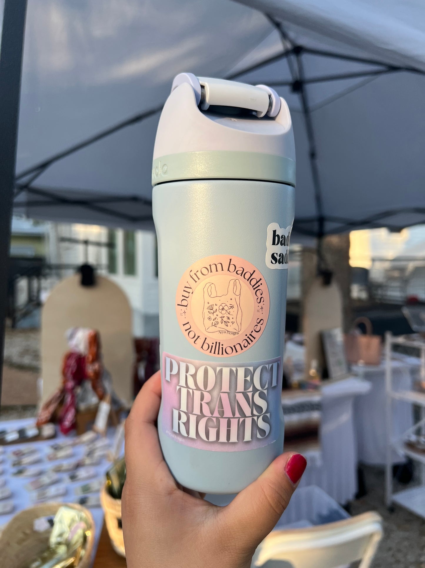 Baddies Not Billionaires Sticker