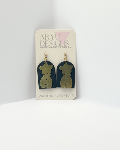 Body Statement Dangles - Noir