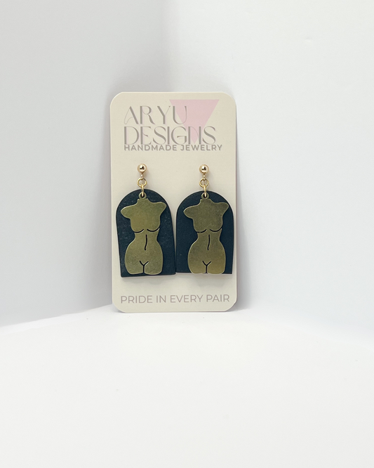 Body Statement Dangles - Noir