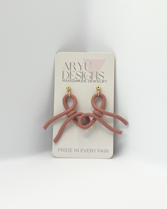 Bow’d Up Dangles - Petal