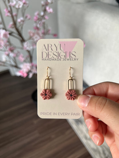 Bloom Clip Dangles - Petal