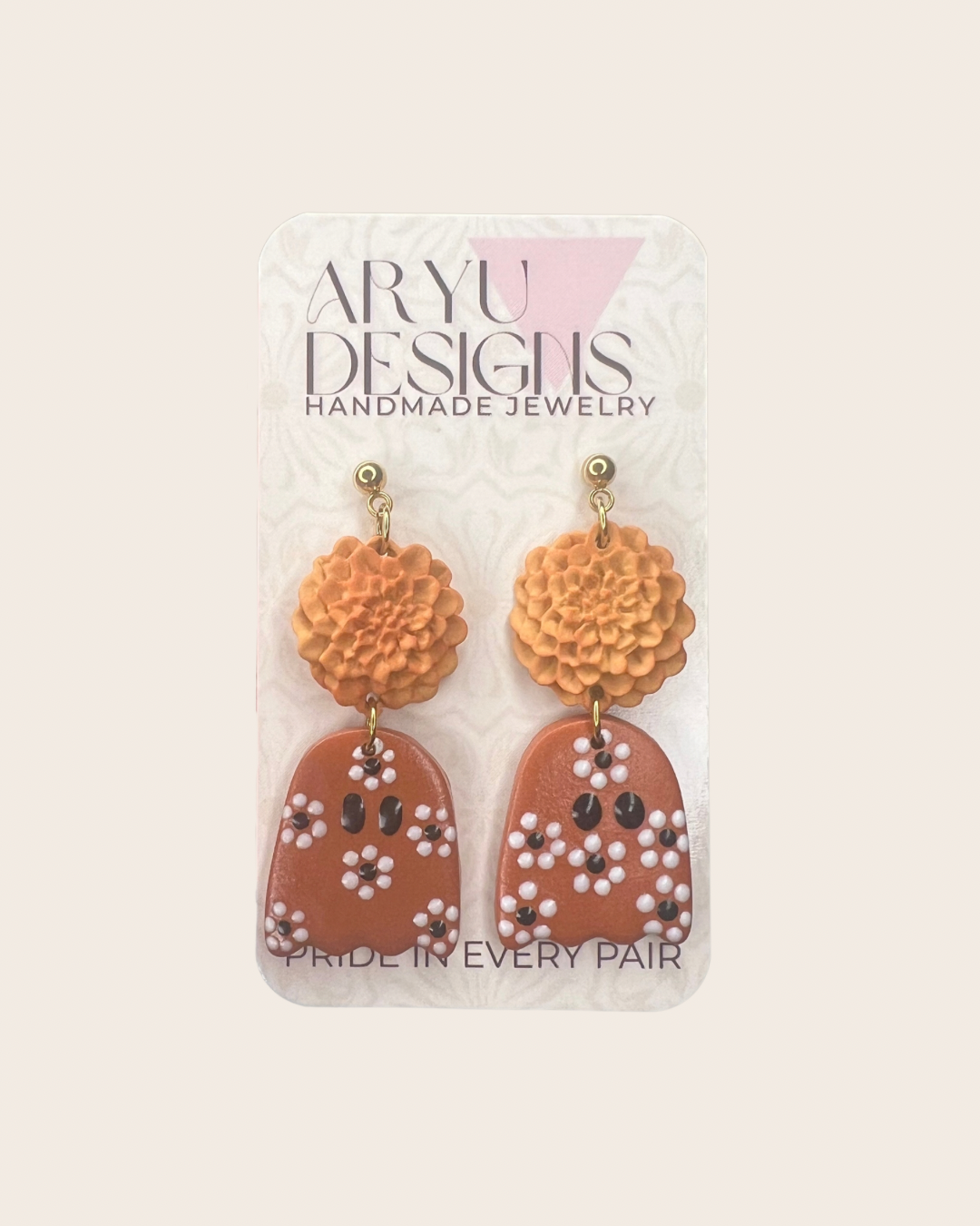 Marigold + Ghost Dangles