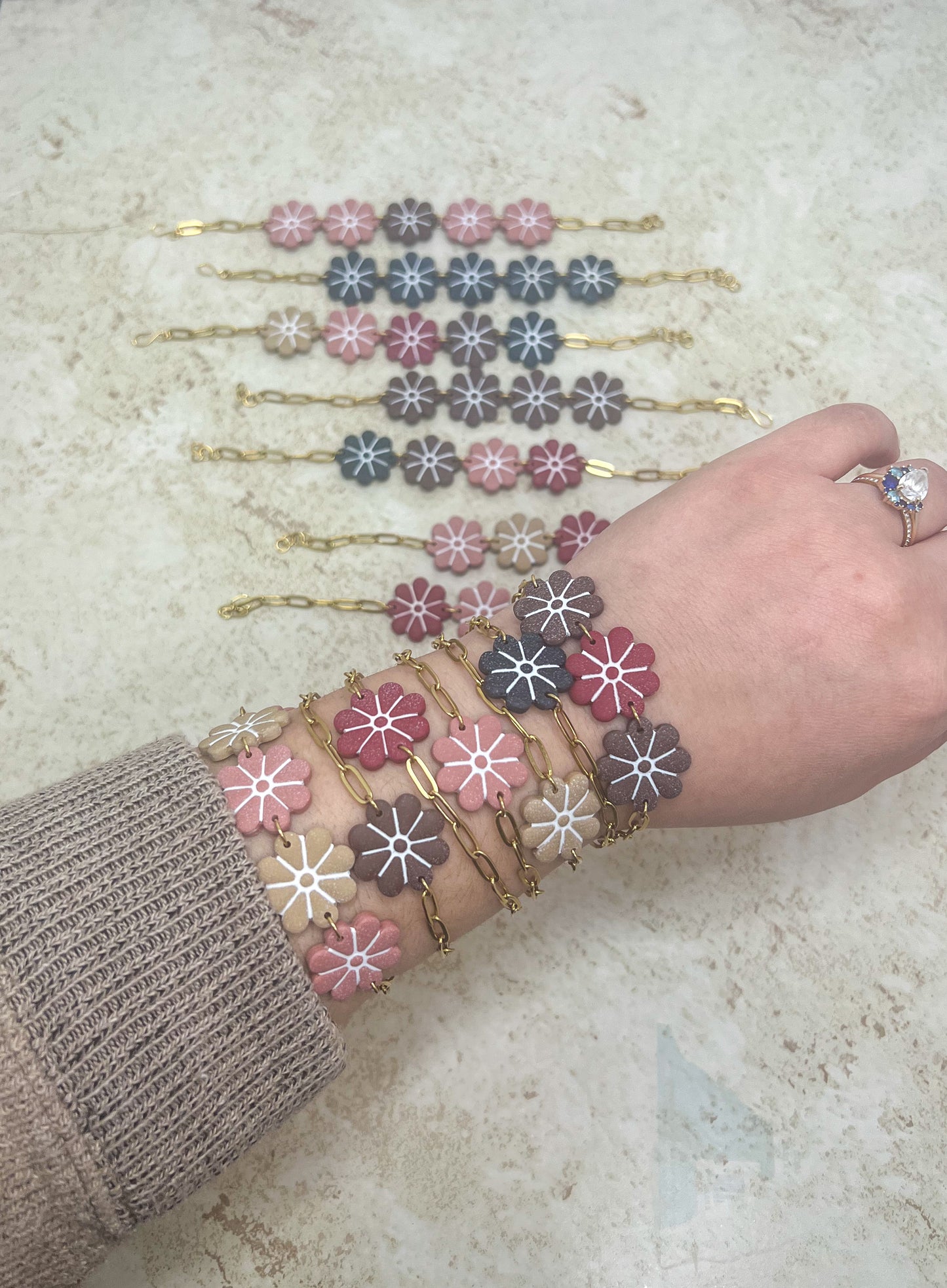 Custom Flower Bracelets