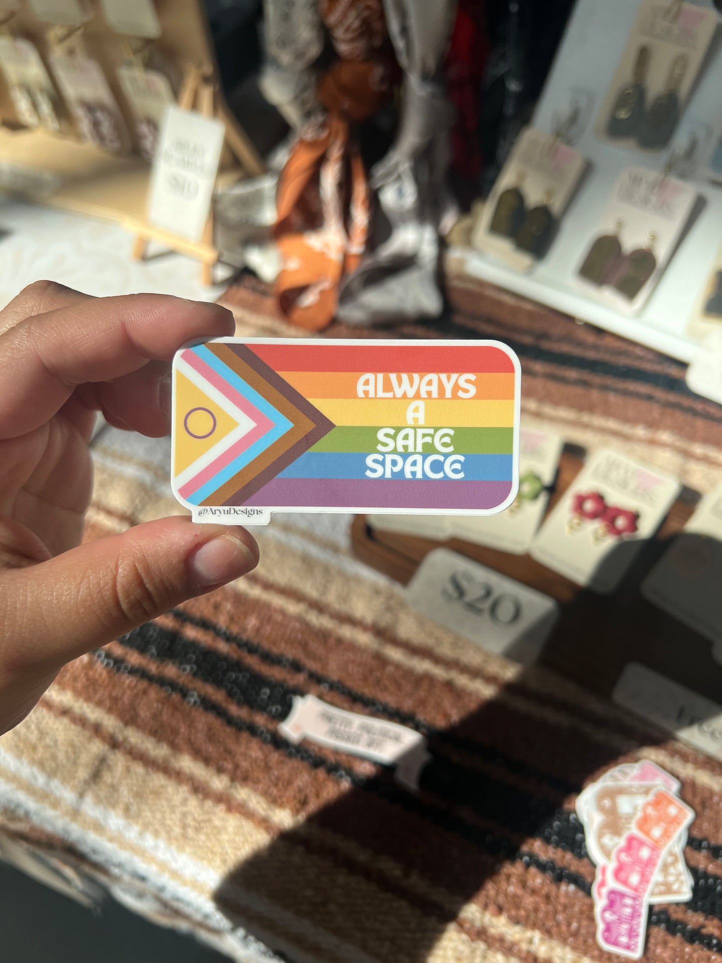 GIVE BACK: Always A Safe Space Sticker