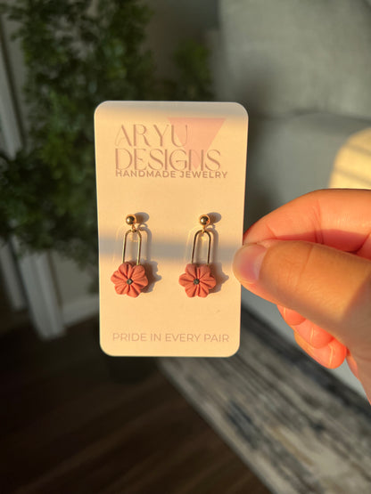Bloom Clip Dangles - Petal