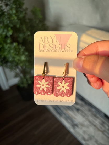 Papel Picado Dangles - Merlot