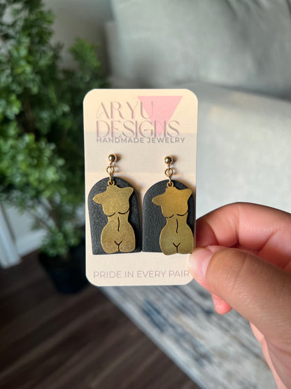 Body Statement Dangles - Noir