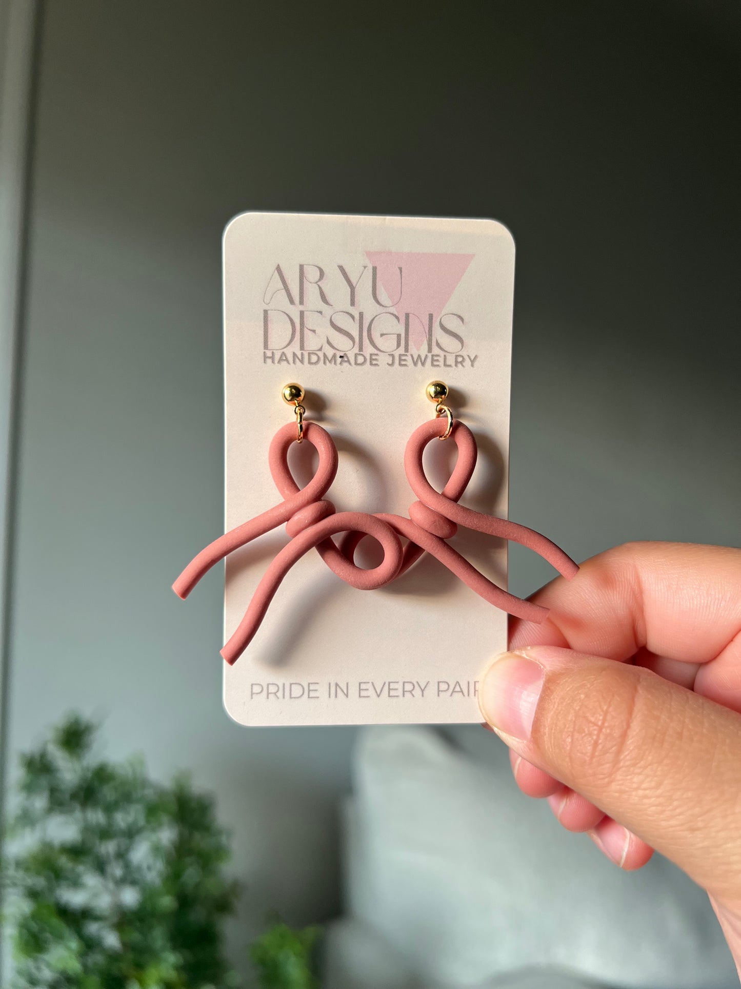 Bow’d Up Dangles - Petal