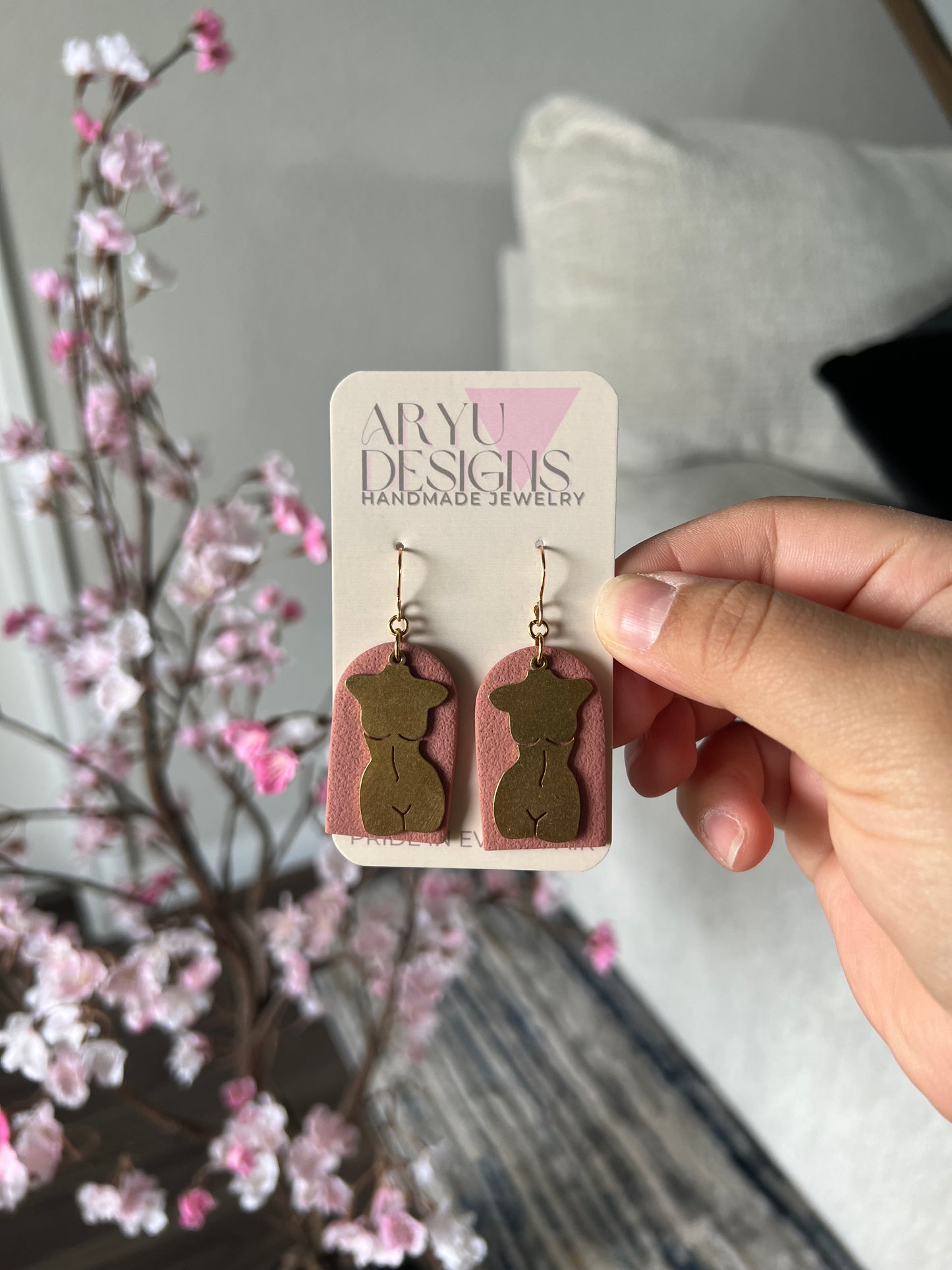 Body Statement Dangles - Merlot