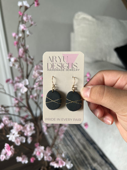 Wire Wrapped Pebbles - Sky