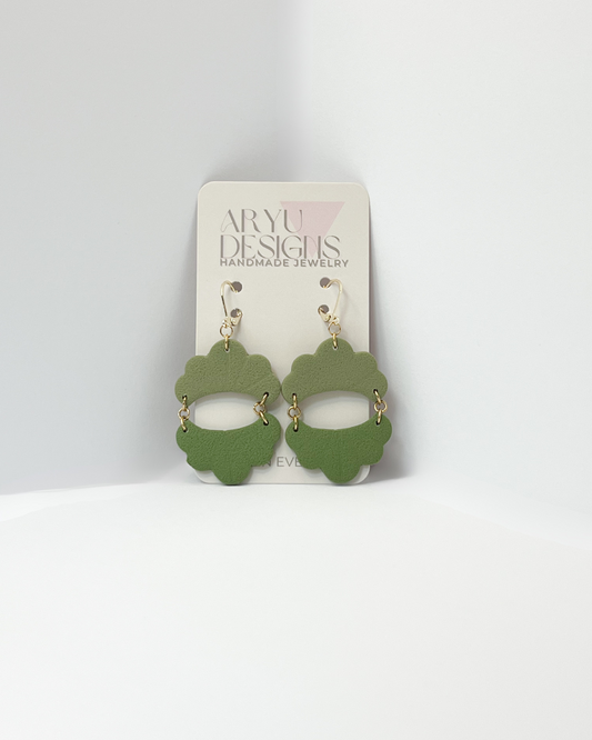 Two-Toned Scalloped Dangles - Sprout
