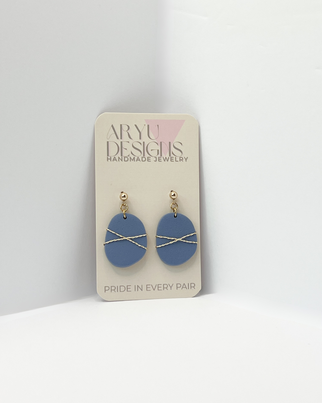 Wire Wrapped Pebbles - Sky