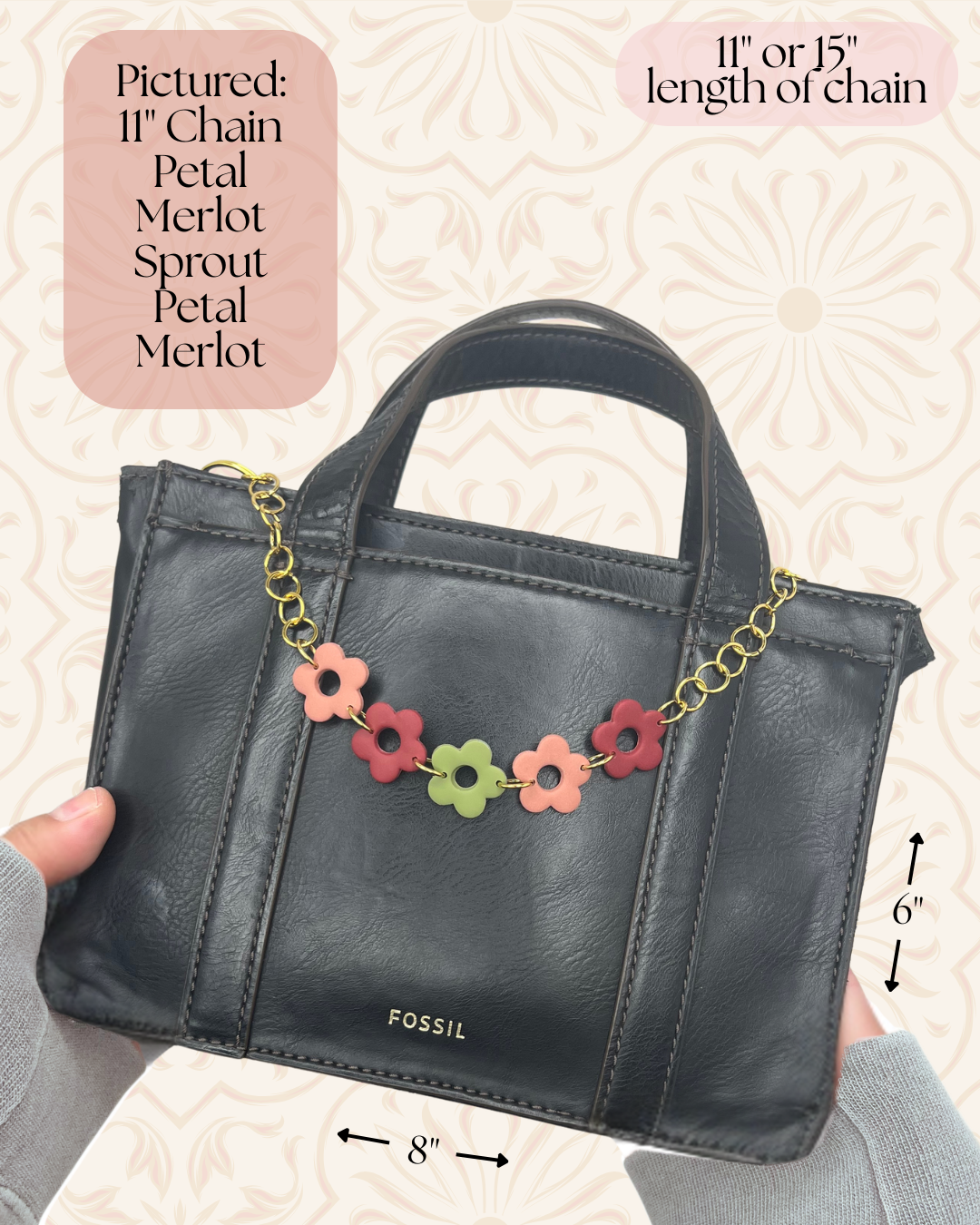 Spring Flowers Bag Chain
